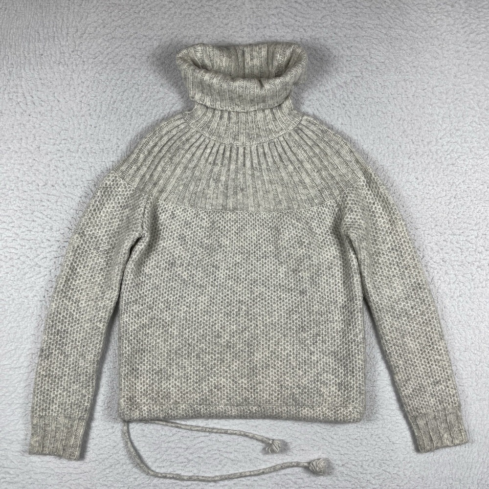 Madewell Sweater Womens XS Gray Turtleneck Wool Mohair Blend Casual Cozy Comfort